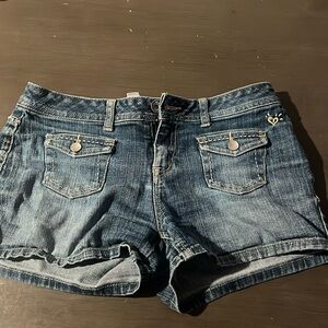 Blue Jean shorts, Justice, size 27